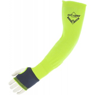 3142-14THY Majestic® Glove Tapered 14 in High Visibility Cut Resistant Sleeves made with KorPlex®, with Thumb Hole